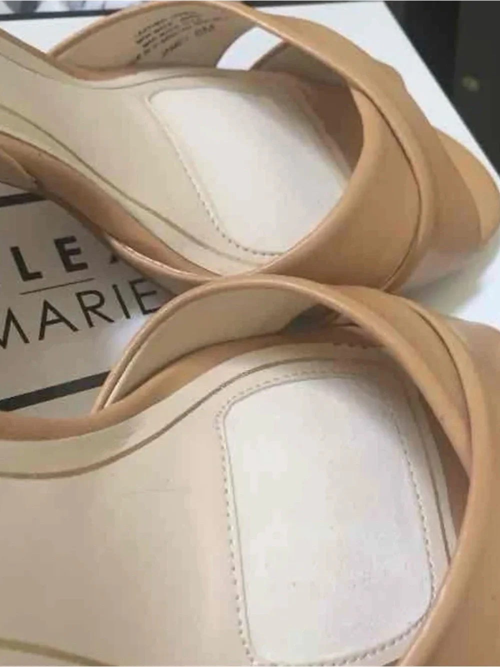 Alex Marie Classic Women's Nude Peep-Toe Pumps NEW